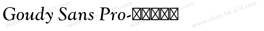 Goudy Sans Pro字体转换